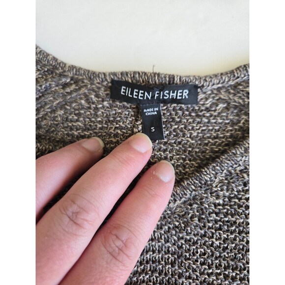 Eileen Fisher Sweater Size Small Short Sleeve 100% Linen - Picture 5 of 12